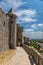 Impregnable medieval fortress in Carcassonne, France. UNESCO List