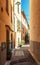 Impression of the narrow streets in the old center of Antibes