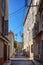 Impression of the narrow streets in the old center of Antibes