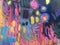 Impressionism texture, vibrant color background, impressionistic painting art wallpaper
