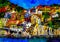 An impressionist image of a town in the Italian national park of Cinque Terre, Italy