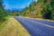 Impressionistic Style Artwork of Roadway Meandering Through the Autumn Appalachian Mountains Along the Blue Ridge Parkway