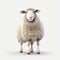 Impressive 3d Rendered Sheep On White Background - Studio Shot