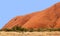 Impressive Australian landscape with Uluru Ayers Rock in close-up, Australia