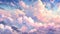 impressive beautiful anime manga artwork of clouds in the sky