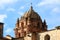 Impressive Bell Tower of Santo Domingo Church Built on the Structure of Coricancha Temple, Cusco, Peru, South America