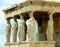 The Impressive Caryatid Porch of the Erechtheum Ancient Greek Temple on the Acropolis, Greece