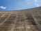 Impressive concrete wall of Katse Dam hydroelectric power plant in Lesotho, Africa