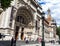 The impressive facade of the Victoria and Albert Museum in London,