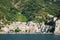 Impressive gorgeous view of town cetara on amalfi coast, italy