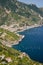 Impressive gorgeous view of town maiori on amalfi coast, italy