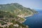 Impressive gorgeous view of town maiori on amalfi coast, italy