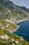 Impressive gorgeous view of town maiori on amalfi coast, italy