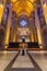 Impressive gothic-style interior of the Cathedral of St. John the Divine in Upper Manhattan, NYC