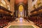 Impressive gothic-style interior of the Cathedral of St. John the Divine in Upper Manhattan, NYC