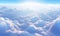 impressive image of an aerial view of beautiful clouds on a lovely day. Generative AI