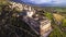 Impressive medieval Assisi town in Umbria. Italy. aerial drone panoramic view. i