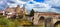 impressive medieval Bormida monastery and castle in regione Asti in Piemonte, Italy
