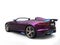 Impressive modern super sports car, metallic purple and blue paint