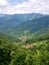 Impressive mountain green valley in Asturias villages