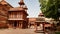 Impressive mughal palace from 16th century - Fatehpur Sikri - Indian UNESCO World Heritage Site