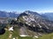 Impressive panoramas from the peaks situated between the Alpine valleys Oberseetal and Waegital or Wagital, Innerthal