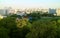 Impressive panoramic view of Bangkok`s urban skyline