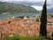 Impressive Panoramic View of Kotor Old City along the Shore of Kotor Bay, Montenegro