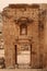 Impressive part of the entrance gate to the Temple of Artemis, Propylaeum of the Sanctuary of Artemis in Gerasa, Jerash, Jordan