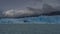 The impressive Perito Moreno glacier. A wall of blue ice