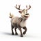 Impressive Pixar Style Reindeer In 8k Ultra Hd On White Background