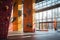 impressive rock climbing wall inside fitness center