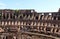 The impressive Roman architecture of the Colosseum amphitheatre in Rome