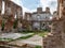 Impressive ruins, from the castle built in 1266, red brick walls, trees on the walls, Castle Brandenburg