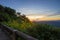 Impressive scenery during sunset from Kiew Lom viewpoint,Pang Mapa districts,Mae Hong Son,Northern Thailand.