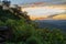 Impressive scenery during sunset from Kiew Lom viewpoint,Pang Mapa districts,Mae Hong Son,Northern Thailand.