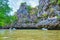 Impressive steep rocks of Ko Thalu Ok Island, Ao Phang Nga National Park, Thailand