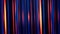 Impressive straight blue and red lines shining on the black background and rotating, seamless loop. Shimmering rays