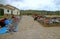 Impressive Traditional Market at the Hilltop Town Plaza of Chinchero Village, Cuzco Region, Peru