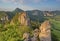 Impressive, unusual rocky area in the light of summer evening, Slovakia