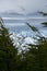 Impressive vertical photo of the Perito Moreno Glacier located in the Andes Mountains in Patagonia Argentina