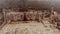 Impressive view of remains of antique Nymphaeum of Sagalassos, Turkey, Burdur Province