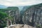 Impressive view from Tazi Canyon. Manavgat, Antalya,Turkey. Bilgelik Vadisi. Wisdom valley and cliff