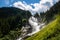 Impressive view on the waterfalls of krimml in austria Krimmler