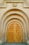 Impressive Wooden Door of The Yerevan Cathedral, Kentron District, Armenia
