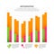 Improved Recovered After Crisis Graph Bar Chart Economic Statistical Infographic