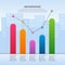 Improved Recovered After Crisis Graph Bar Chart Economic Statistical Infographic