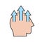 Improvement human skills icon, learning and education concept, e