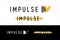 `Impulse` word logo template. Modern logotype ready for use