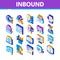 Inbound Marketing Isometric Icons Set Vector